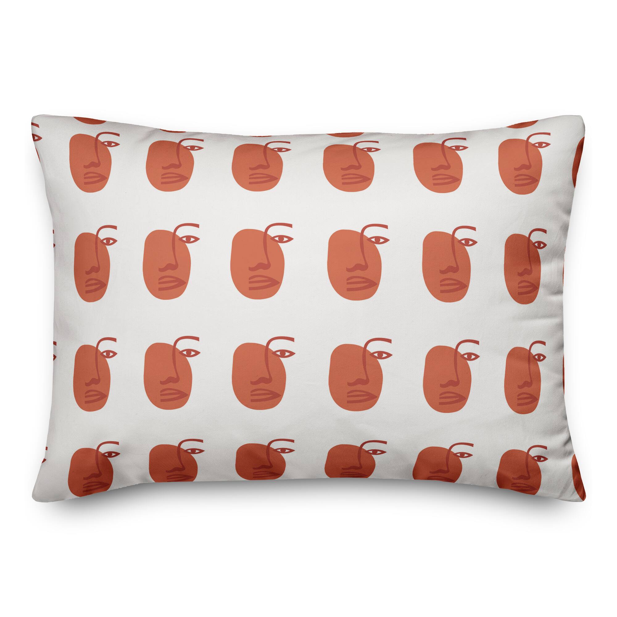 Abstract Figure Throw Pillow